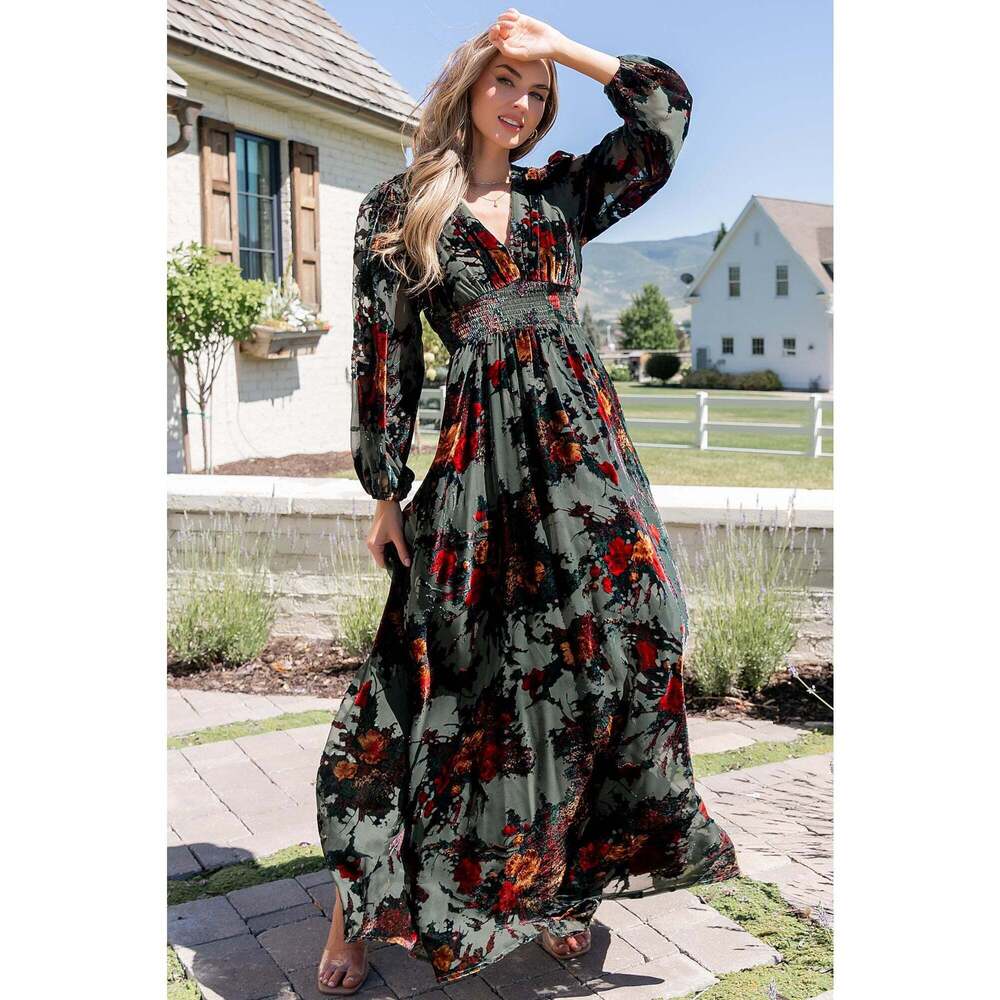 Baltic Born Mikla Maxi Dress | Wintergreen Multi Size LL